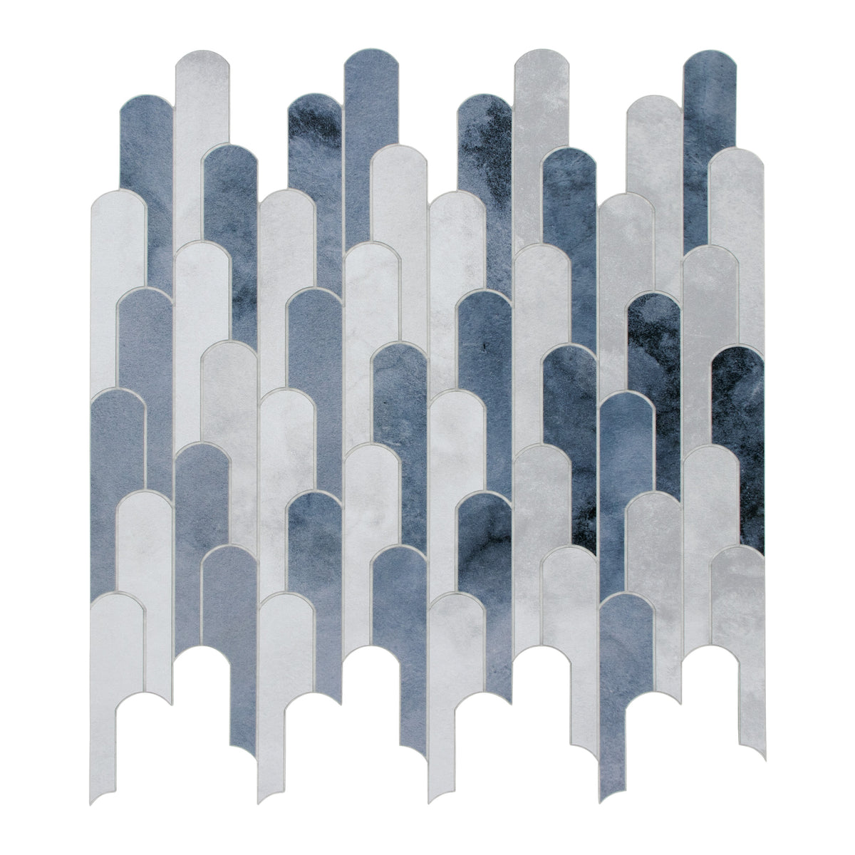 Blue Raindrop Peel and Stick Backsplash Tile