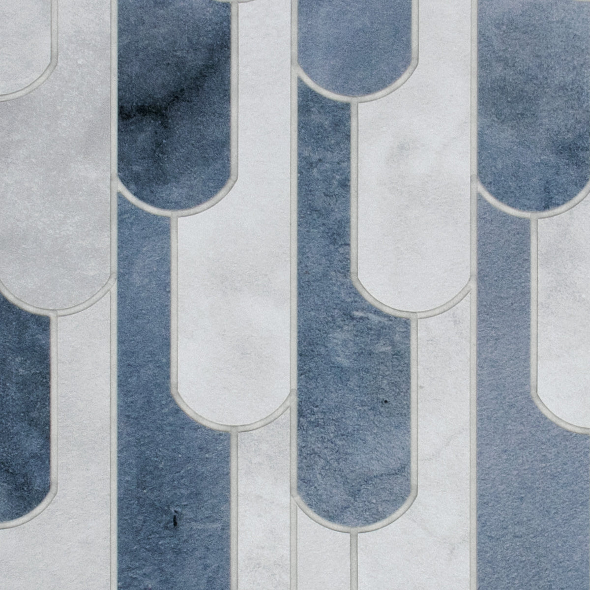 Blue Raindrop Peel and Stick Backsplash Tile