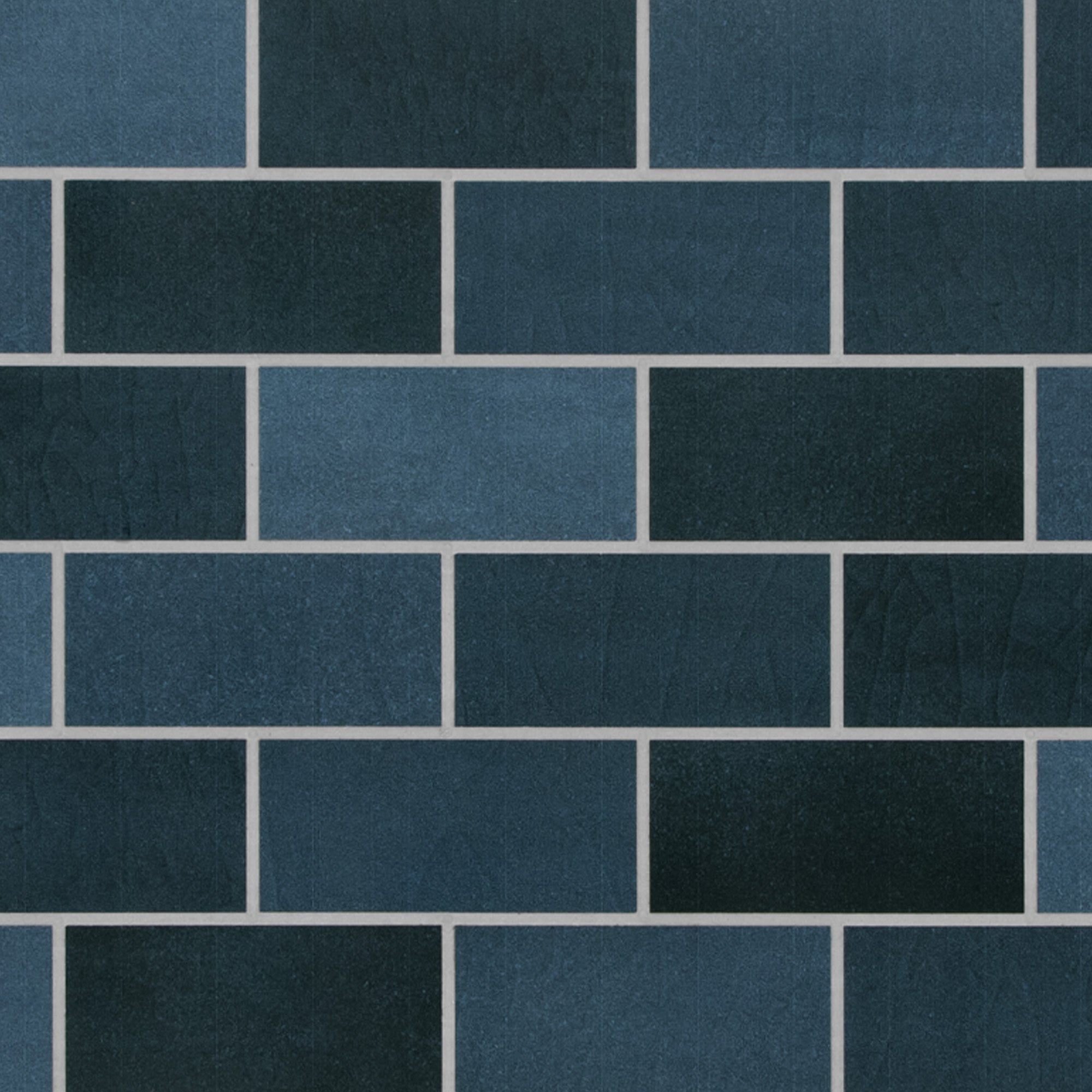 Brick Blue Mixed Peel and Stick Backsplash Tile
