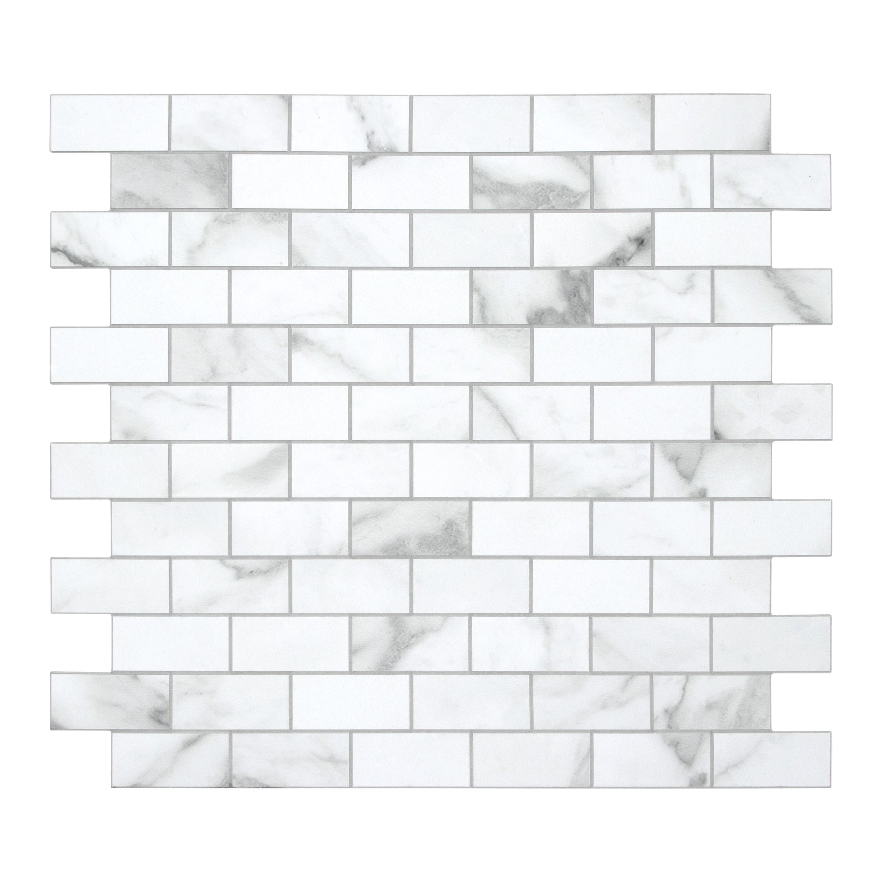 Subway Carrara White Peel and Stick Backsplash Tile