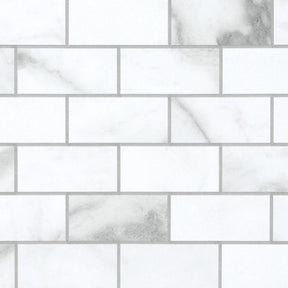 Subway Carrara White Peel and Stick Backsplash Tile