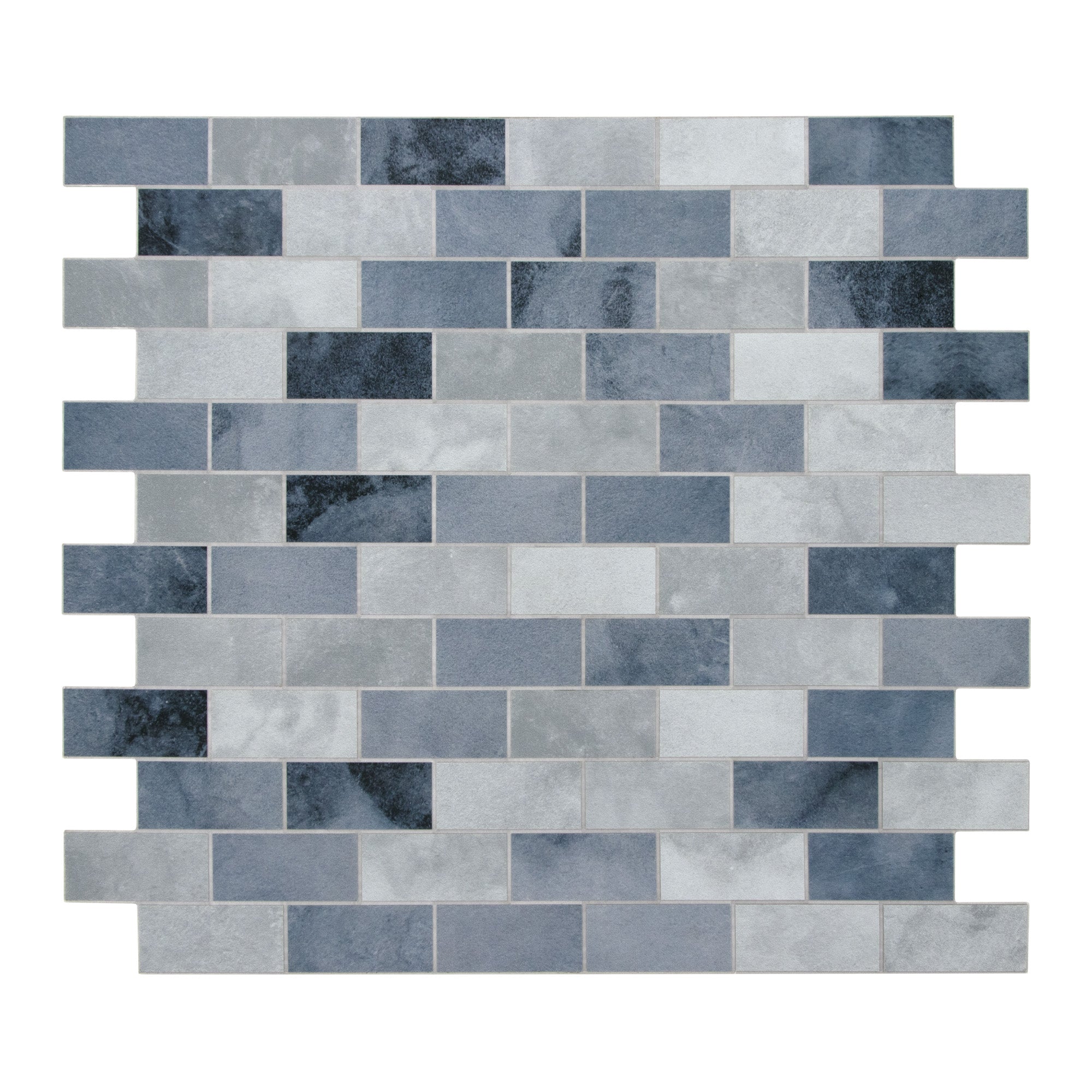 Brick Blue Cement Peel and Stick Backsplash Tile