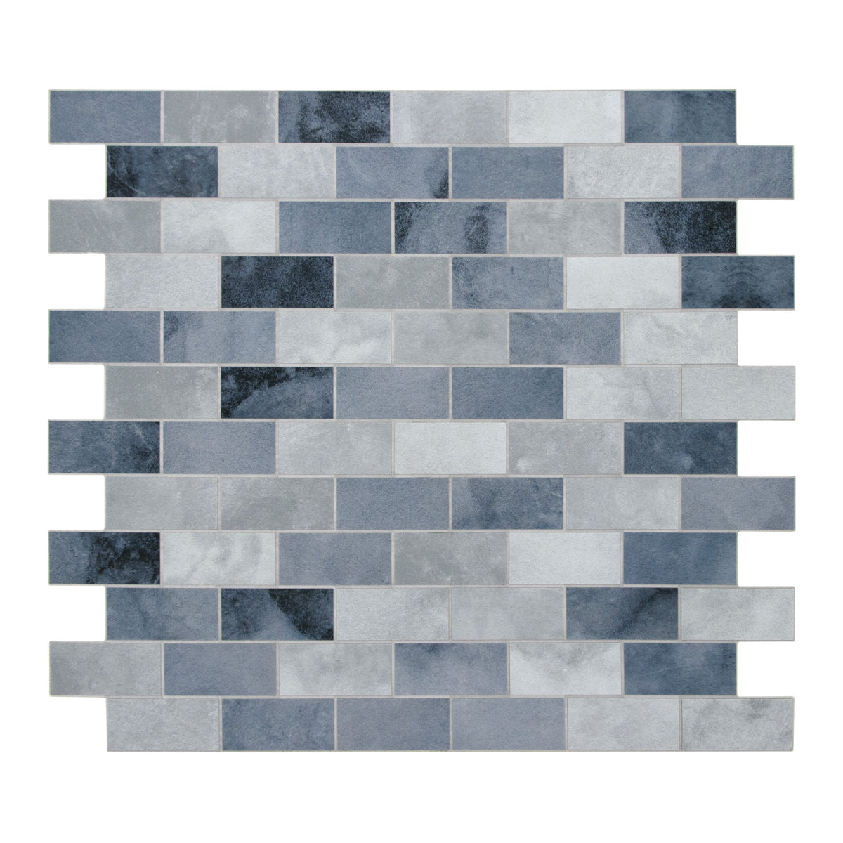 Subway Blue Cement Peel and Stick Backsplash Tile