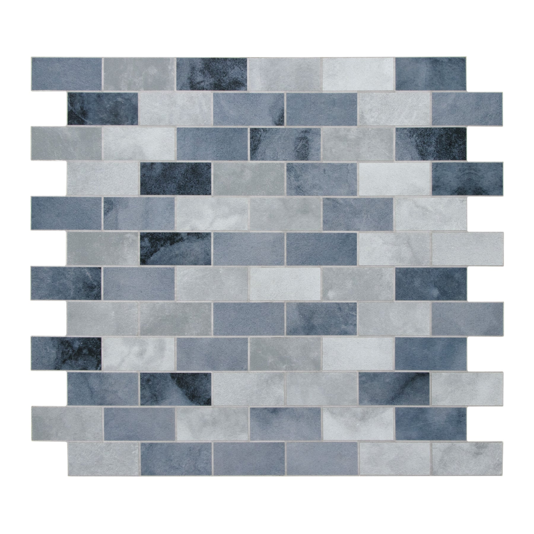 Subway Blue Cement Peel and Stick Backsplash Tile