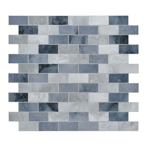 Subway Blue Cement Peel and Stick Backsplash Tile