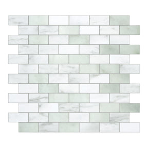 Subway Emerald Green Peel and Stick Backsplash Tile