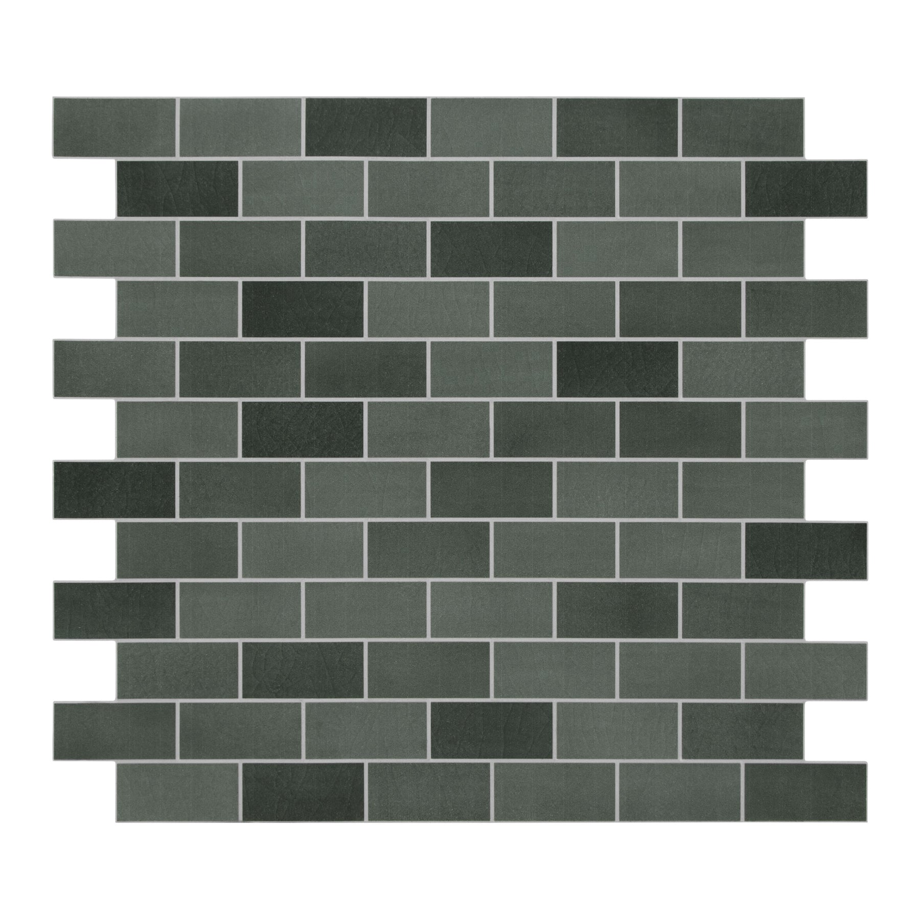 Subway Green Mixed Peel and Stick Backsplash Tile