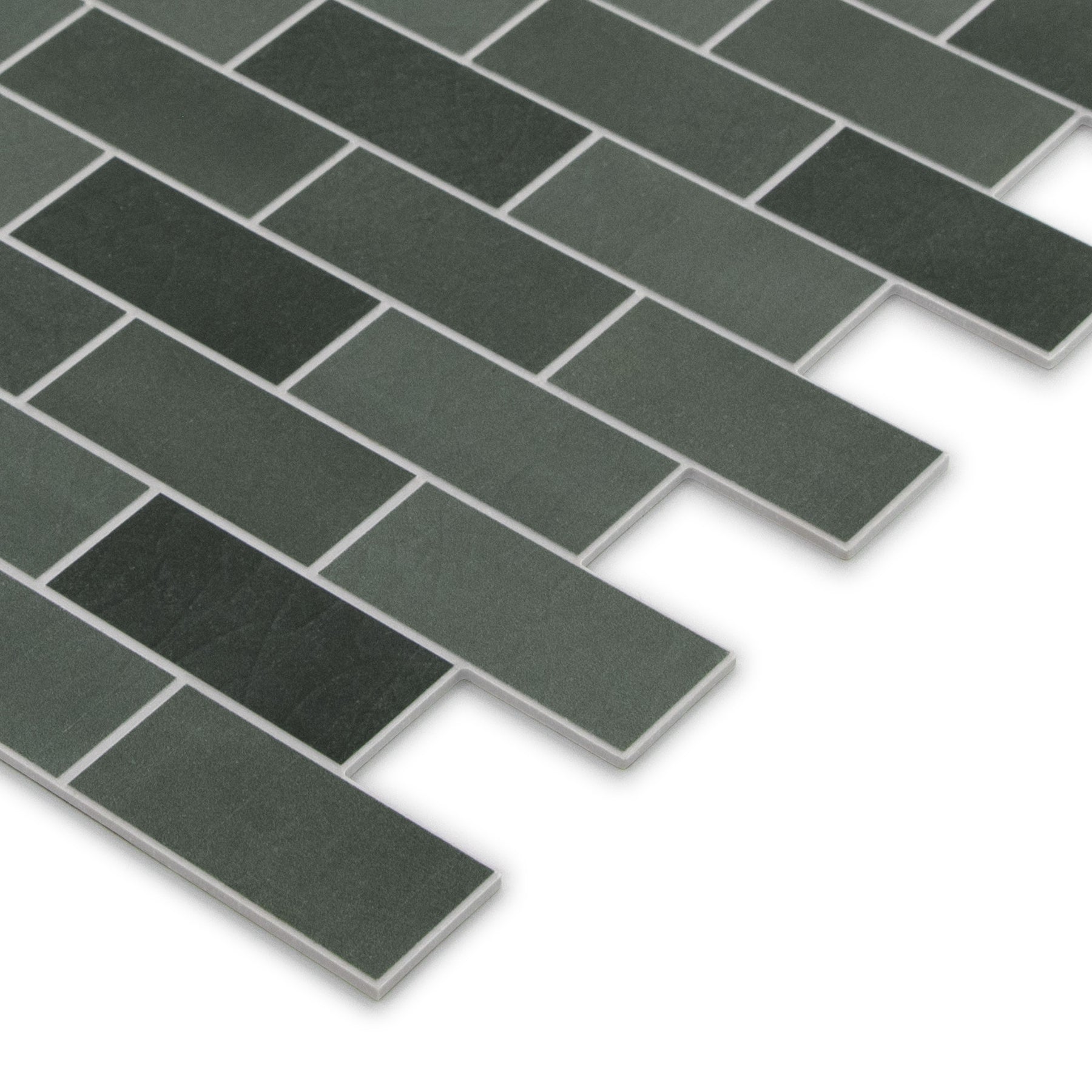 Subway Green Mixed Peel and Stick Backsplash Tile
