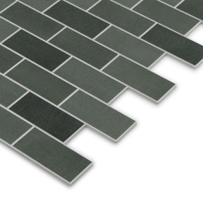 Subway Green Mixed Peel and Stick Backsplash Tile
