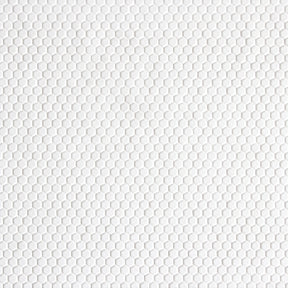 Hexagon White Recycled Glass Floor And Wall Mosaic Tile