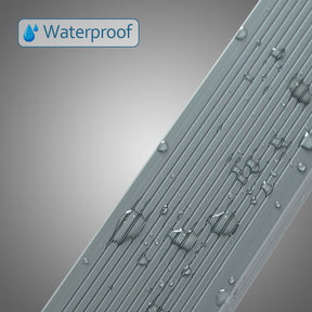 5 Pieces Matte Gray Aluminium Peel and Stick Stair Nosing