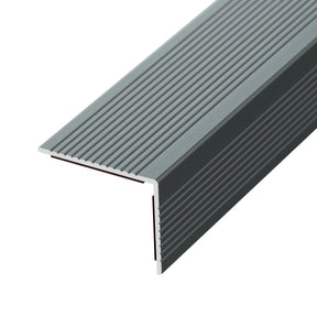 5 Pieces Matte Gray Aluminium Peel and Stick Stair Nosing
