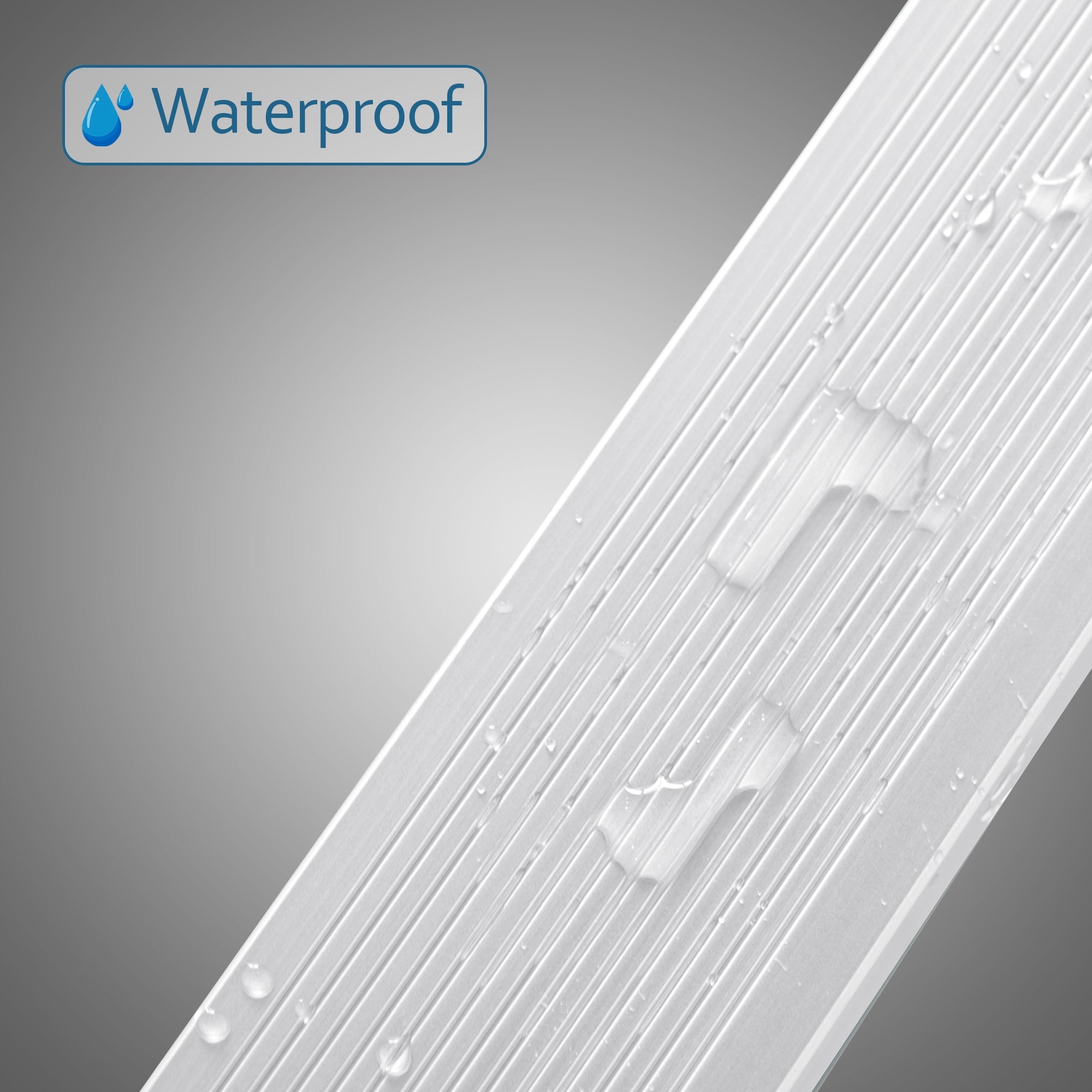 5 Pieces Matte Silver Aluminium Peel and Stick Stair Nosing