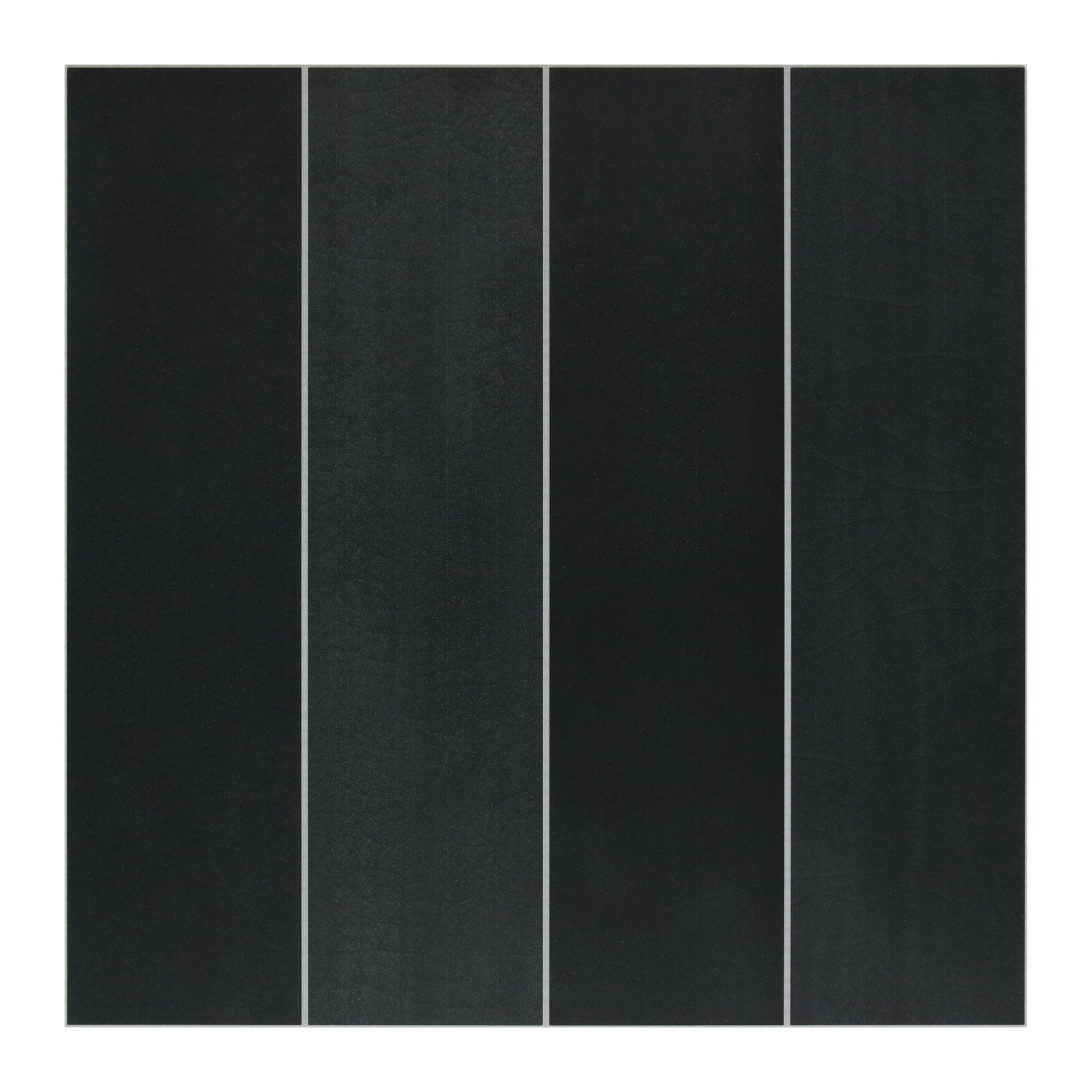 Black Stacked Peel and Stick Backsplash Tile