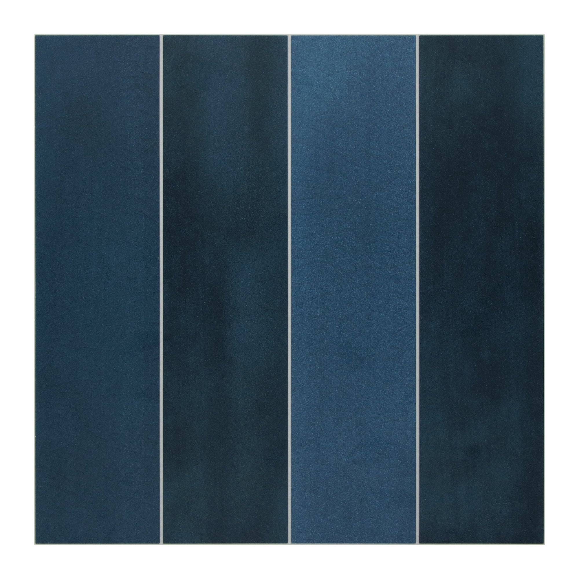 Blue Stacked Peel and Stick Backsplash Tile