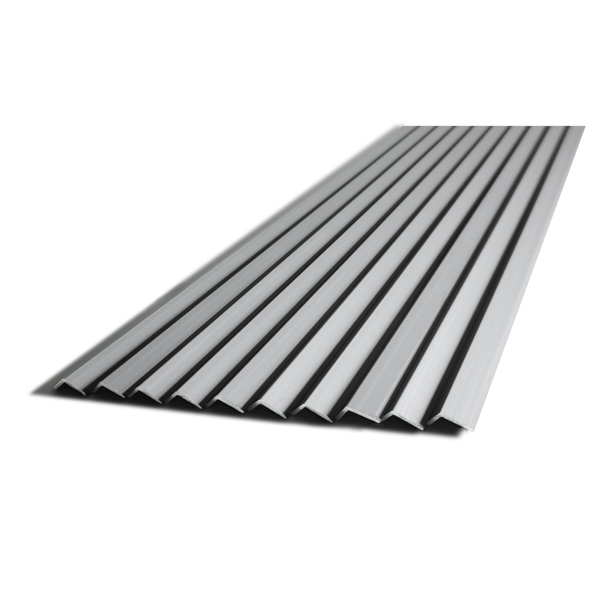10 Pieces Aluminium Peel and Stick Backsplash Trim, 36Inch Grey Matte