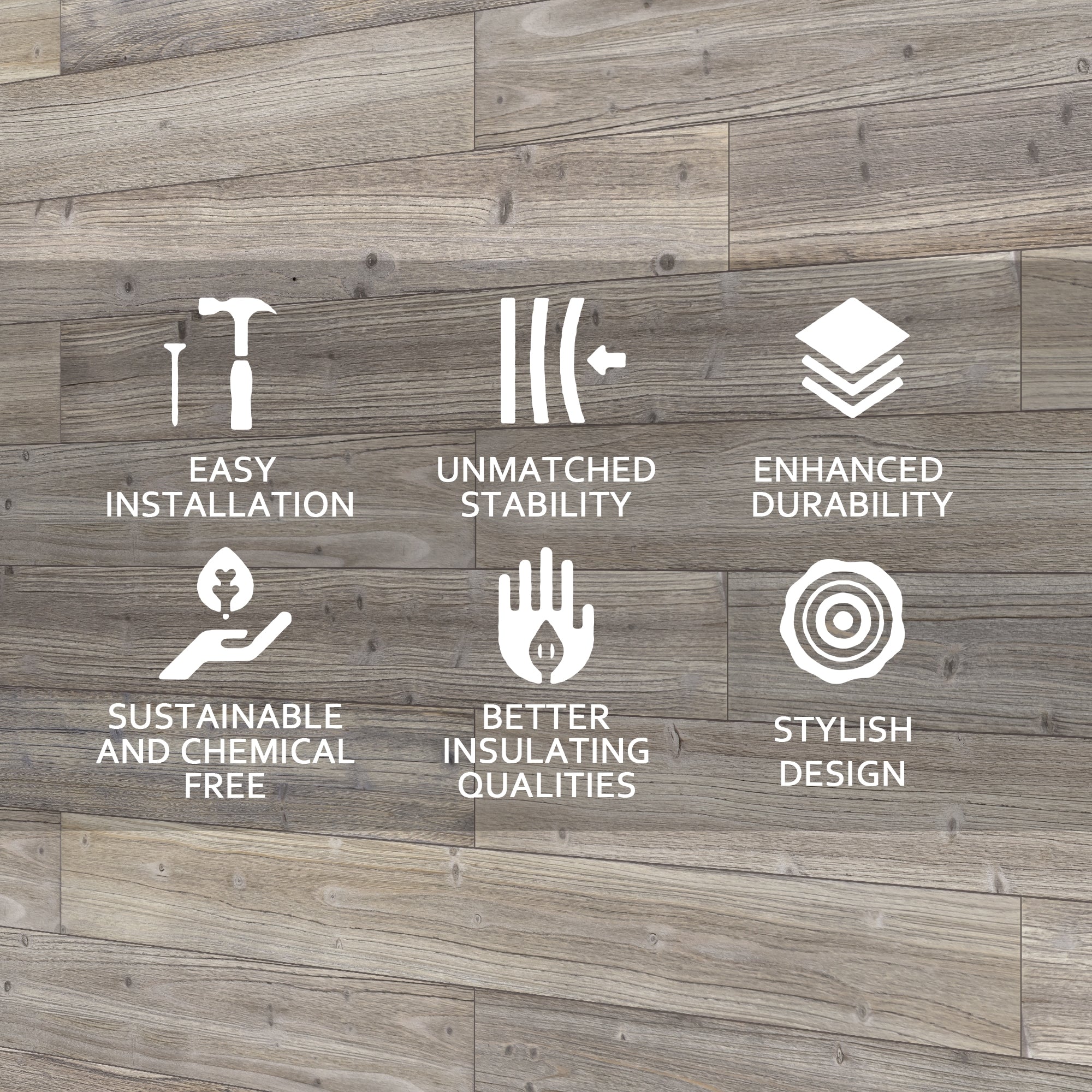 Gray and Blue Solid Barn Wood Wall Plank