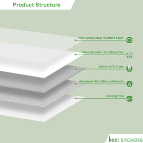 118" x 47" White Glossy Peel and Stick Wall Paneling Roll