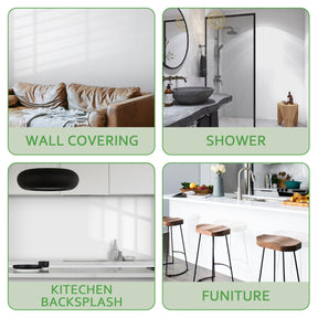 118" x 47" White Glossy Peel and Stick Wall Paneling Roll