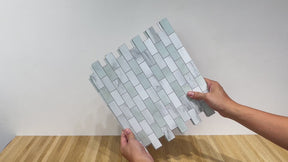 Subway Emerald Green Peel and Stick Backsplash Tile