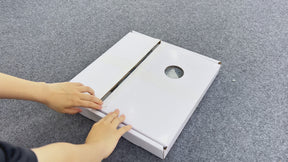 Waterjet Leaf Blue Cement Peel and Stick Tile