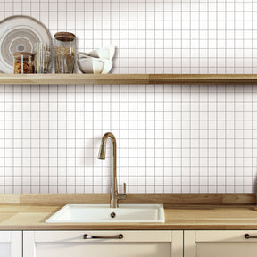 9x9'' Square White Peel and Stick Tile