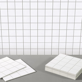 9x9'' Square White Peel and Stick Tile