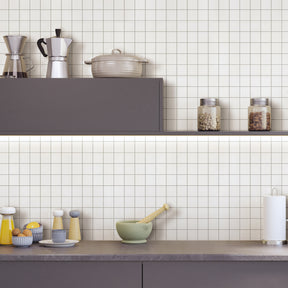 9x9'' Square White Peel and Stick Tile