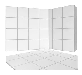 9x9'' Square White Peel and Stick Tile